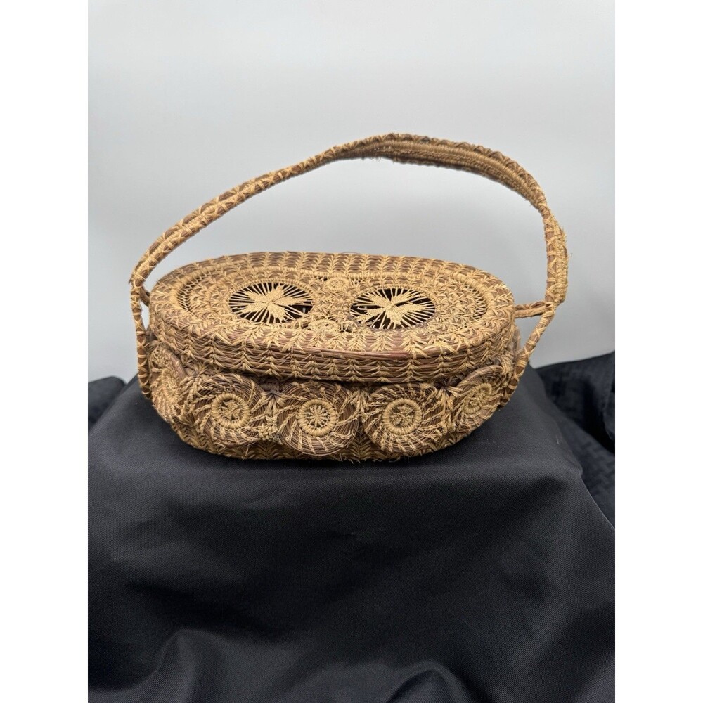 Vintage Basket Purse With Handle